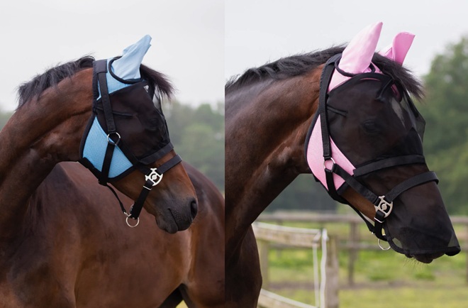 MASCHERA ANTIMOSCHE CON NASO REMOVIBILE SHETTY Maschera da paddock 